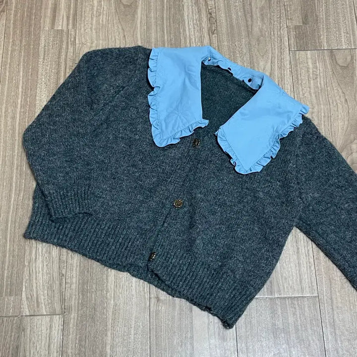 [BUNJANG] Detachable Collar Cardigan / 카라 탈부착 가디건