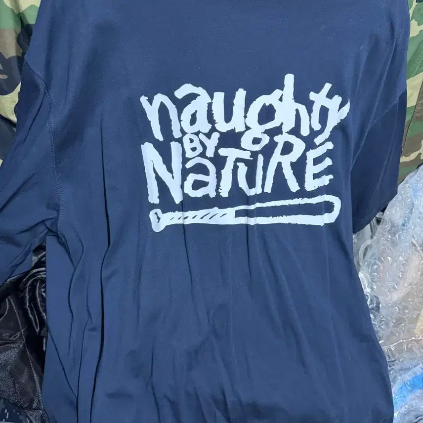 [BUNJANG] New Era Naughty by Nature Navy T-Shirt / 뉴에라 너티바이네이처 네이비 티셔츠