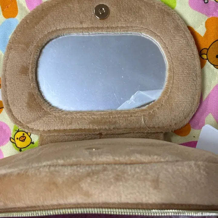 [BUNJANG] San-X Chairoikoguma Makeup Mirror Pouch / 산엑스 차이로이코구마 메이크업 거울 파우치 [일본정품 새상품]