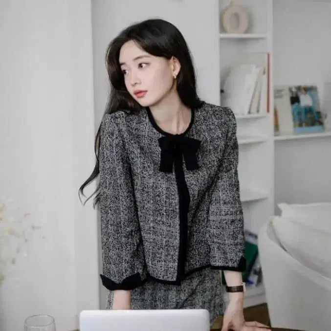 [BUNJANG] Milkcocoa Tweed Set / (자켓+스커트) 밀크코코아 트위드 세트