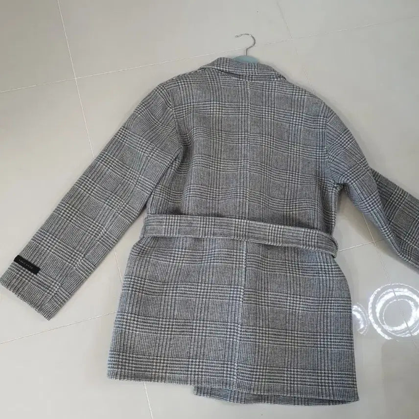 [BUNJANG] NACQUEEN 3.3 Check Belt Handmade Coat for Women / NACQUEEN3.3 체크 벨트 핸드메이드 코트 여성