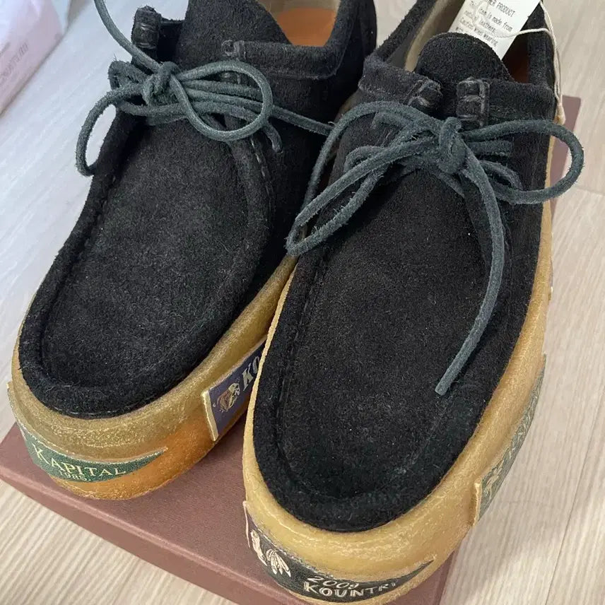 [BUNJANG] Kapital Leather Surf Wallabee Pennant Sole Boots Size 1 / KAPITAL 캐피탈 가죽 SURF 왈라비 페넌트 솔 1사이즈