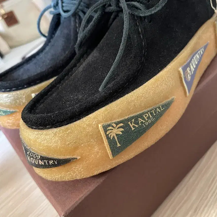 [BUNJANG] Kapital Leather Surf Wallabee Pennant Sole Boots Size 1 / KAPITAL 캐피탈 가죽 SURF 왈라비 페넌트 솔 1사이즈