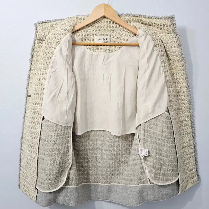 [BUNJANG] MINE Oversized Tweed Jacket / MINE 마인 오버핏 트위드 자켓 ~55