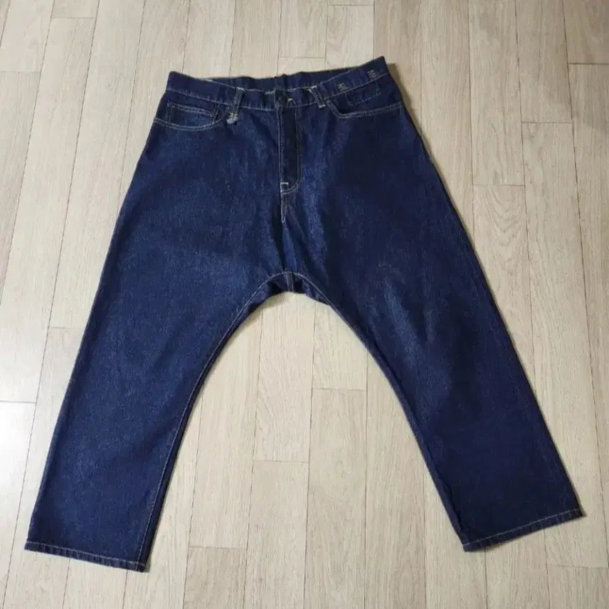 [BUNJANG] R13 Cropped Denim Jeans / r13 크롭 캐기 데님 진청 청바지