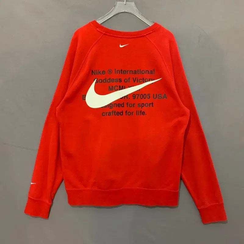 [BUNJANG] Nike Double Big Swoosh Futura Crew Top Sweatshirt / L 나이키 더블 빅 스우시 퓨추라 크루탑 맨투맨
