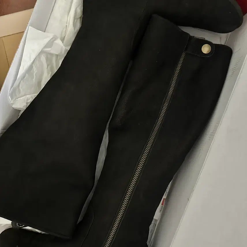 [BUNJANG] Goce Black Long Boots / 고세 블랙 롱 부츠