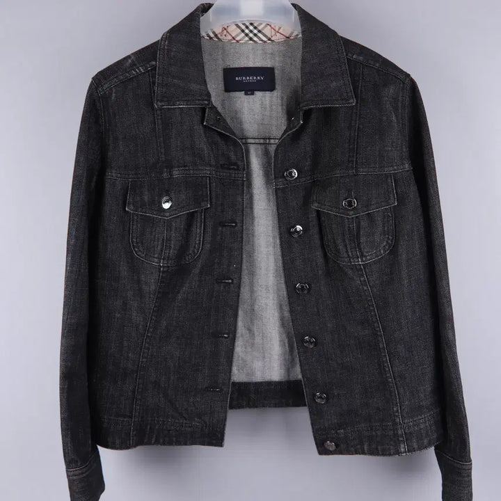 [BUNJANG] Burberry London Denim Trucker Jacket (Black Denim) (13) / (여성) 버버리런던 데님 트러커 자켓 흑청 (13)