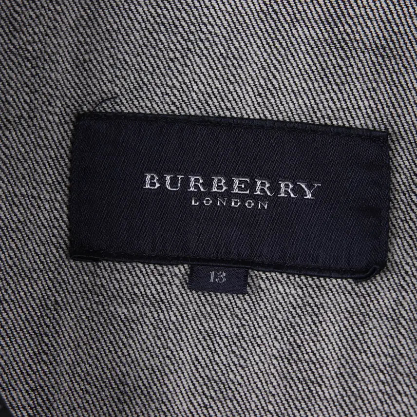 [BUNJANG] Burberry London Denim Trucker Jacket (Black Denim) (13) / (여성) 버버리런던 데님 트러커 자켓 흑청 (13)