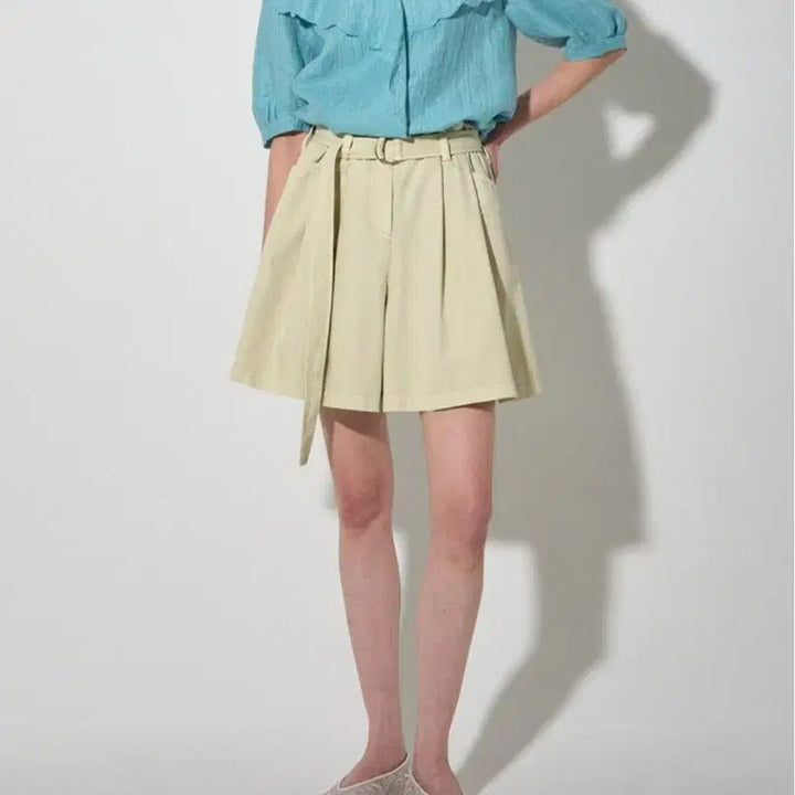 [SOLD OUT] (새상품) 랑방컬렉션 린넨혼방 세일러칼라 블라우스
