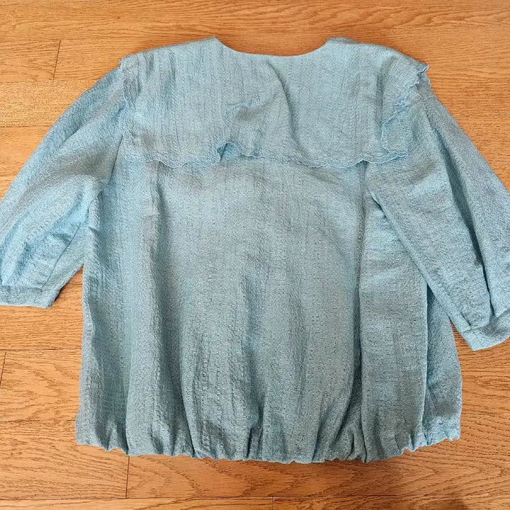 [SOLD OUT] (새상품) 랑방컬렉션 린넨혼방 세일러칼라 블라우스