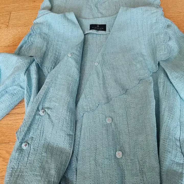 [SOLD OUT] (새상품) 랑방컬렉션 린넨혼방 세일러칼라 블라우스