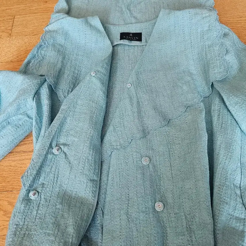 [SOLD OUT] (새상품) 랑방컬렉션 린넨혼방 세일러칼라 블라우스