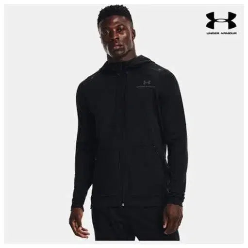[BUNJANG] Under Armour Black Full Zip Hoodie XL / 언더아머 블랙 후드 집업