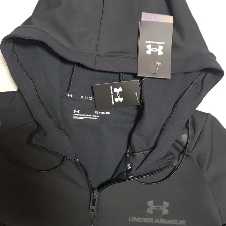 [BUNJANG] Under Armour Black Full Zip Hoodie XL / 언더아머 블랙 후드 집업
