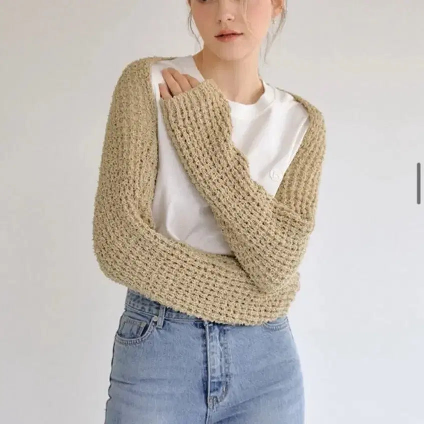[BUNJANG] Riel Nutty Bolero Cardigan / 리엘 넛티 볼레로 카키