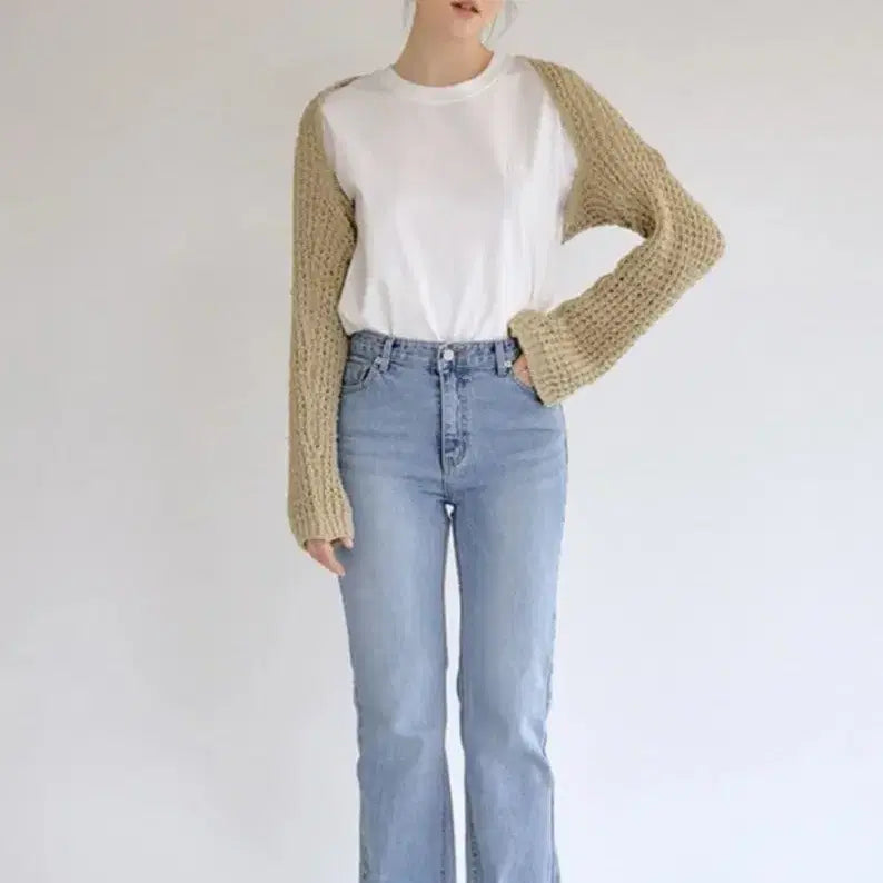 [BUNJANG] Riel Nutty Bolero Cardigan / 리엘 넛티 볼레로 카키