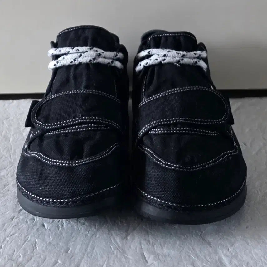 [BUNJANG] OTZ Shoes Low Canvas Triple Black Sneakers / [245] 오찌OTZ 슈즈 로우 캔버스 트리플블랙ㅡ단종매물