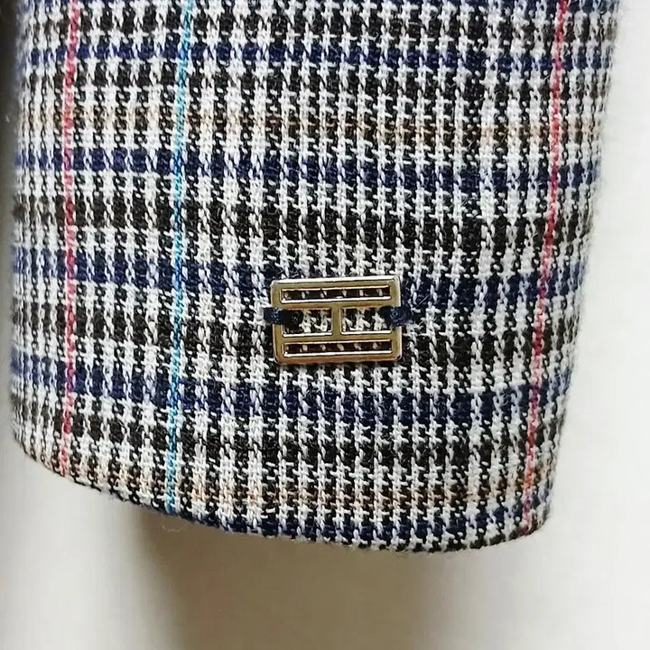 [BUNJANG] Tommy Hilfiger Check Double Breasted Blazer / 타미힐피거 체크 더블 브레스트 모자켓