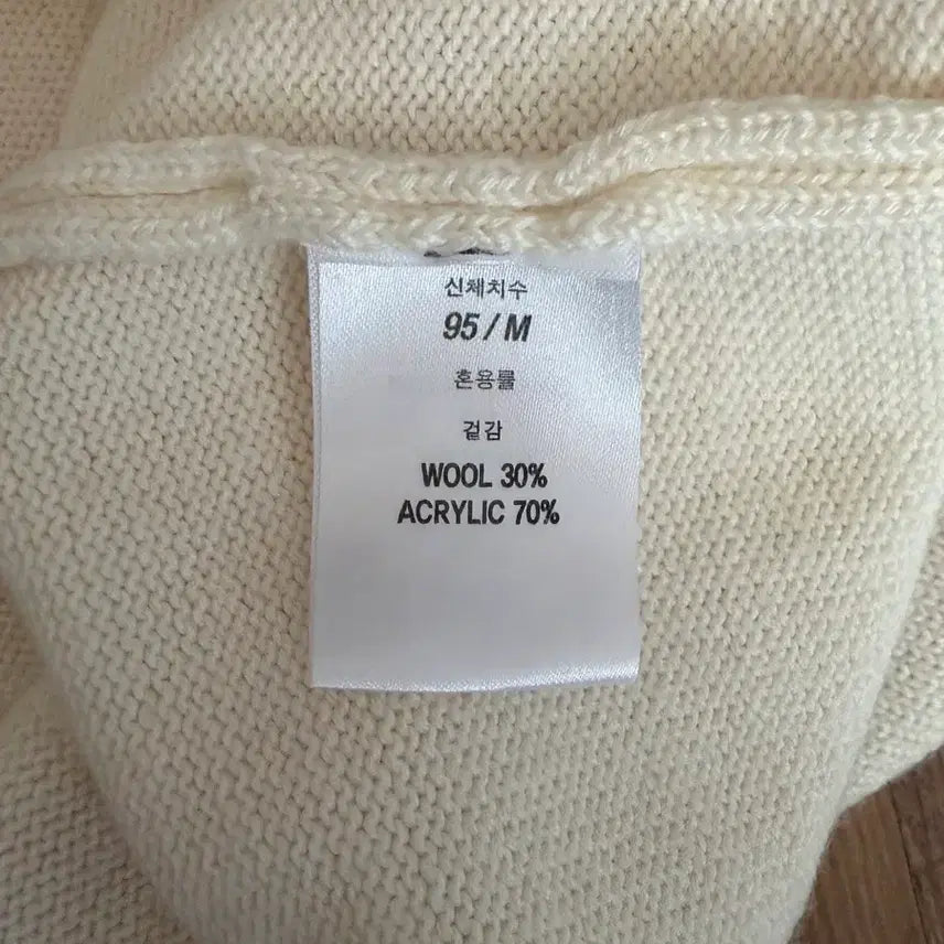 [BUNJANG] TONYWACK Ivory Knit Sweater / TONYWACK 토니웩 아이보리 니트