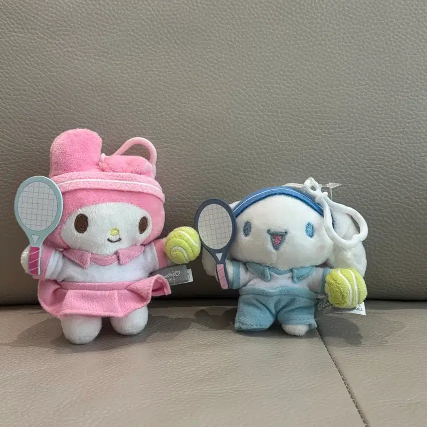[BUNJANG] Sanrio Cinnamoroll My Melody Tennis Plush Keyring / 산리오 시나모롤 마이멜로디 테니스 인형 키링 새상품