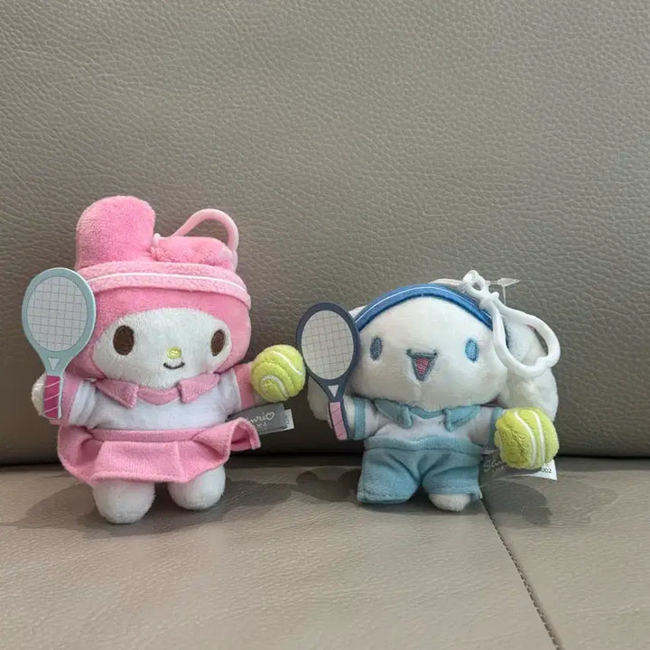 [BUNJANG] Sanrio Cinnamoroll My Melody Tennis Plush Keyring / 산리오 시나모롤 마이멜로디 테니스 인형 키링 새상품