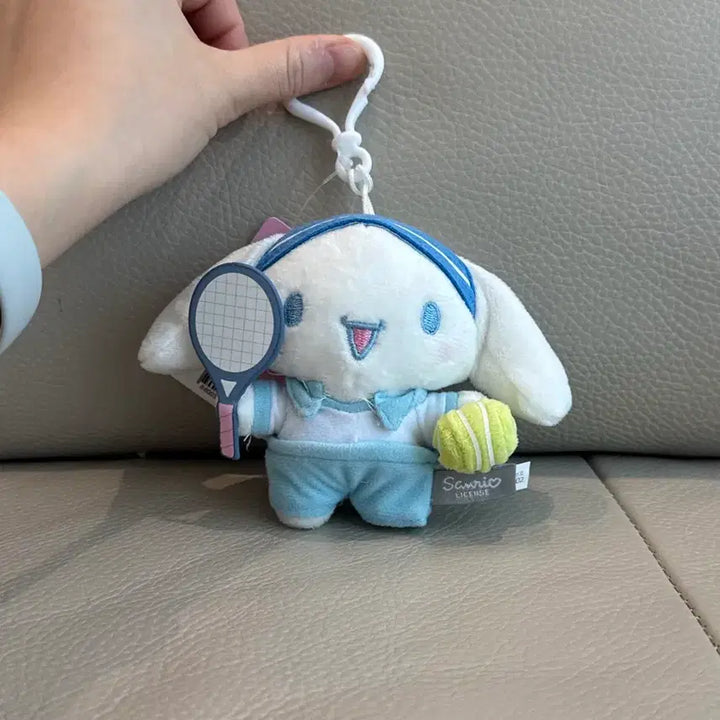 [BUNJANG] Sanrio Cinnamoroll My Melody Tennis Plush Keyring / 산리오 시나모롤 마이멜로디 테니스 인형 키링 새상품