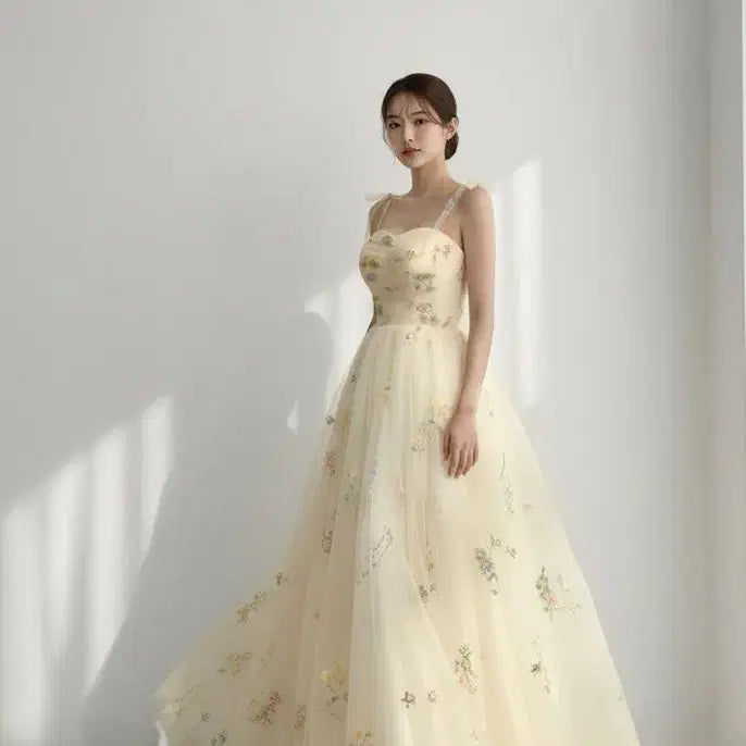 [BUNJANG] Self-Wedding Dress for Graduation, Parties / 졸업사진 셀프웨딩드레스 2부 피로연 연주회 돌맘 블랙 화이트 유색