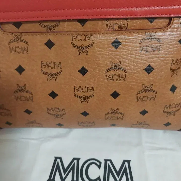 [BUNJANG] MCM Visetos Cognac Red Shoulder Bag Tote / 정품)MCM 비세토스 코냑 레드 숄더백 토트백