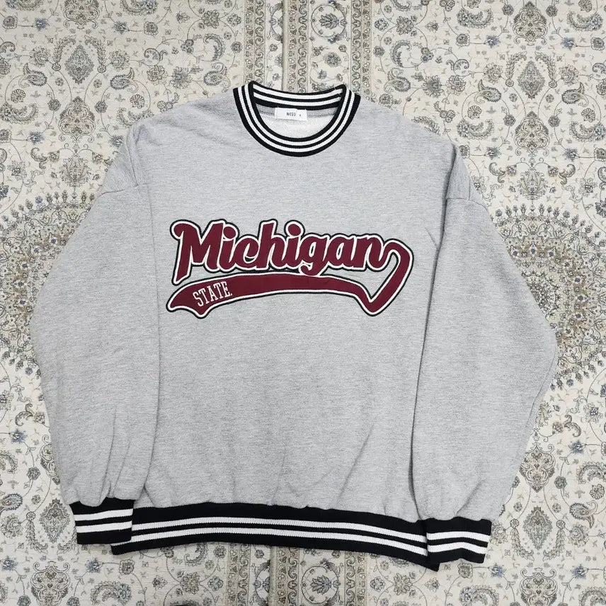[BUNJANG] Wego Michigan State Oversized Sweatshirt / wego 미시간 스테이트 오버핏 맨투맨 M (크게나옴)