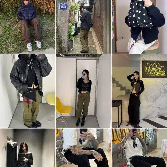 [BUNJANG] Vacant Archive Freaks Straight Work Pants / 베이컨트아카이브 프릭스 스트레이트 워크팬츠