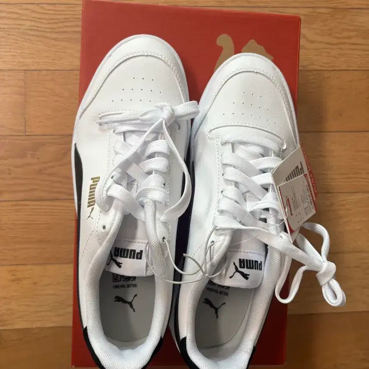 [BUNJANG] Puma Court Sneakers White Black / 푸마 코트화 화이트 블랙 새상