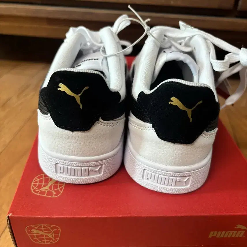 [BUNJANG] Puma Court Sneakers White Black / 푸마 코트화 화이트 블랙 새상