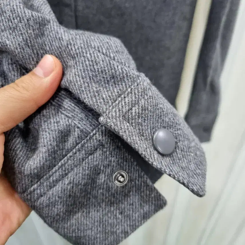 [BUNJANG] JBY Wool Blend Shirt Jacket Gray / JBY 울 혼방 셔츠 자켓 그레이