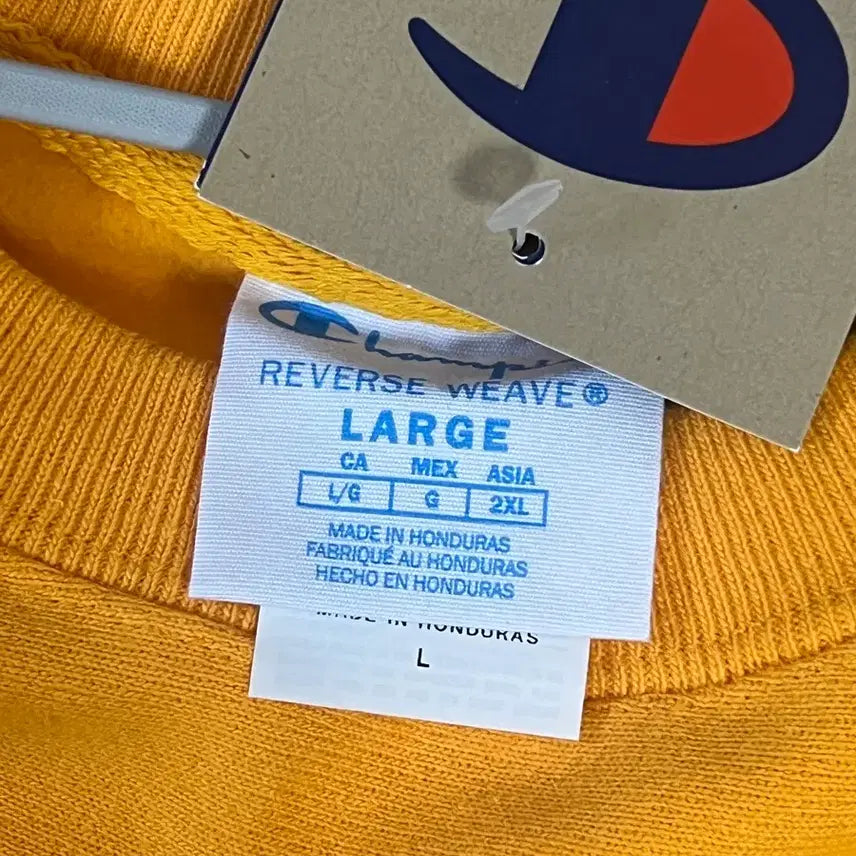 [BUNJANG] Champion Reverse Weave Yellow Sweatshirt / 챔피온