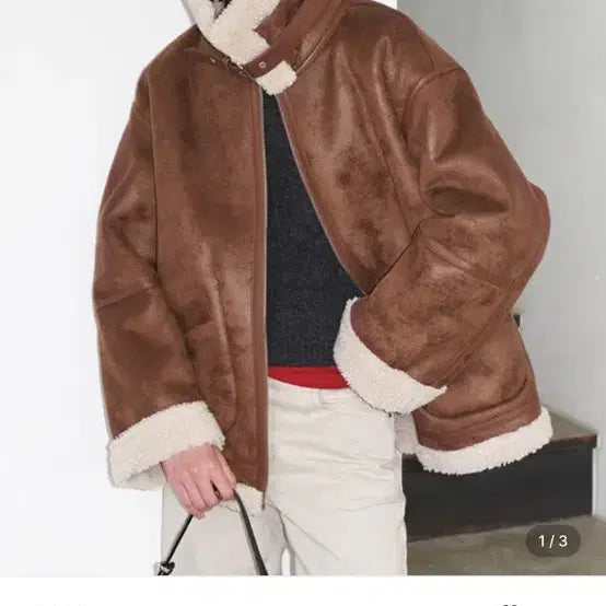 [BUNJANG] Loeuvre Reversible Shearling Mustang Jacket / 루에브르 리버시블 시어링 무스탕