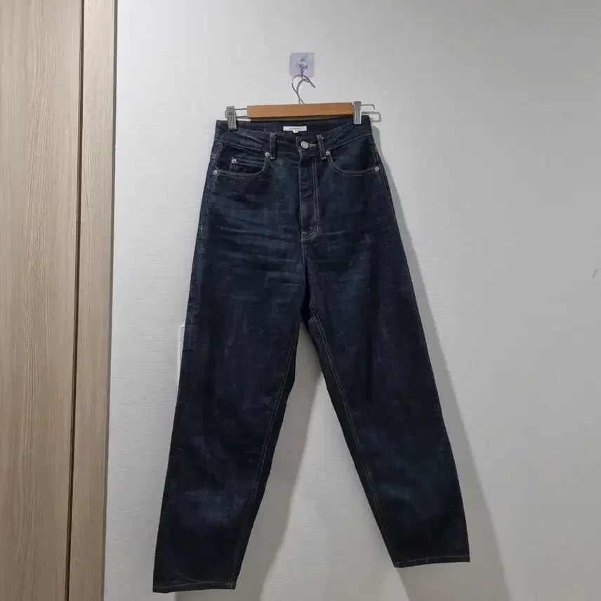 [BUNJANG] Moondal Dark Denim Wide Pants / 문달 다크 데님 와이드 팬츠