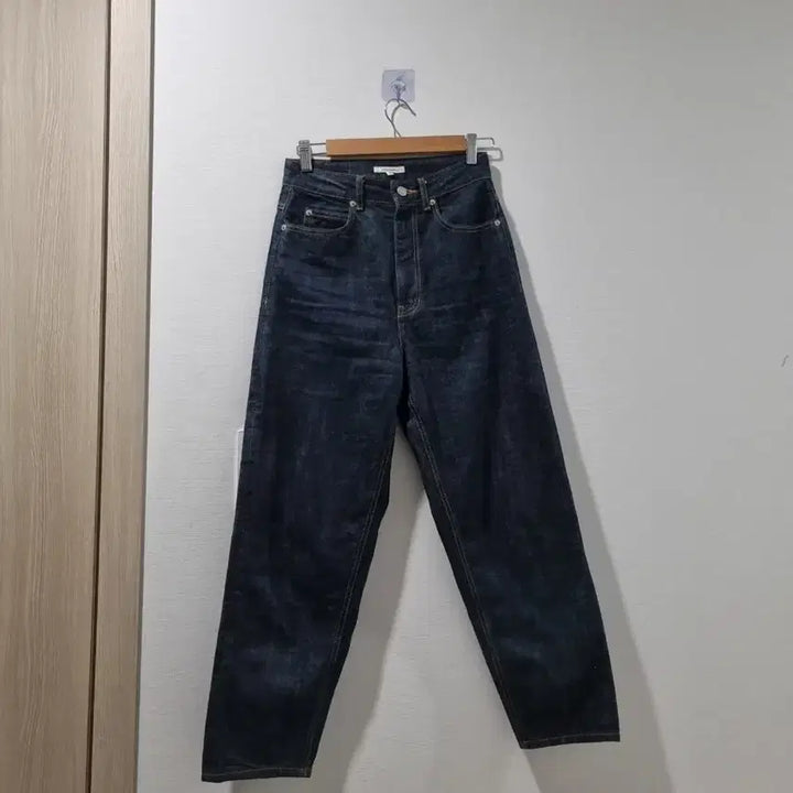 [BUNJANG] Moondal Dark Denim Wide Pants / 문달 다크 데님 와이드 팬츠