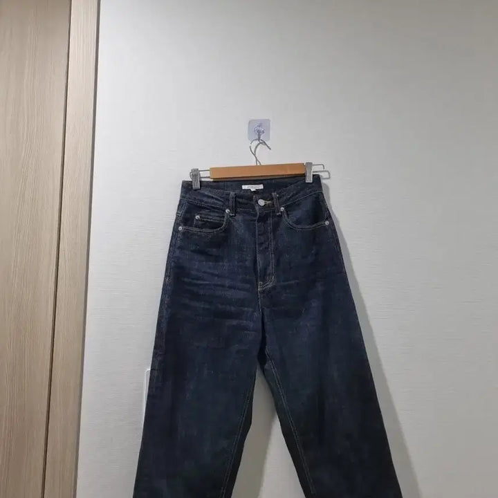 [BUNJANG] Moondal Dark Denim Wide Pants / 문달 다크 데님 와이드 팬츠