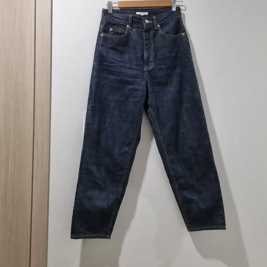 [BUNJANG] Moondal Dark Denim Wide Pants / 문달 다크 데님 와이드 팬츠