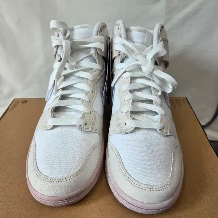 [BUNJANG] Nike Dunk High Cream White Pink 270 / 나이키 덩크 하이 크림 화이트 핑크 270