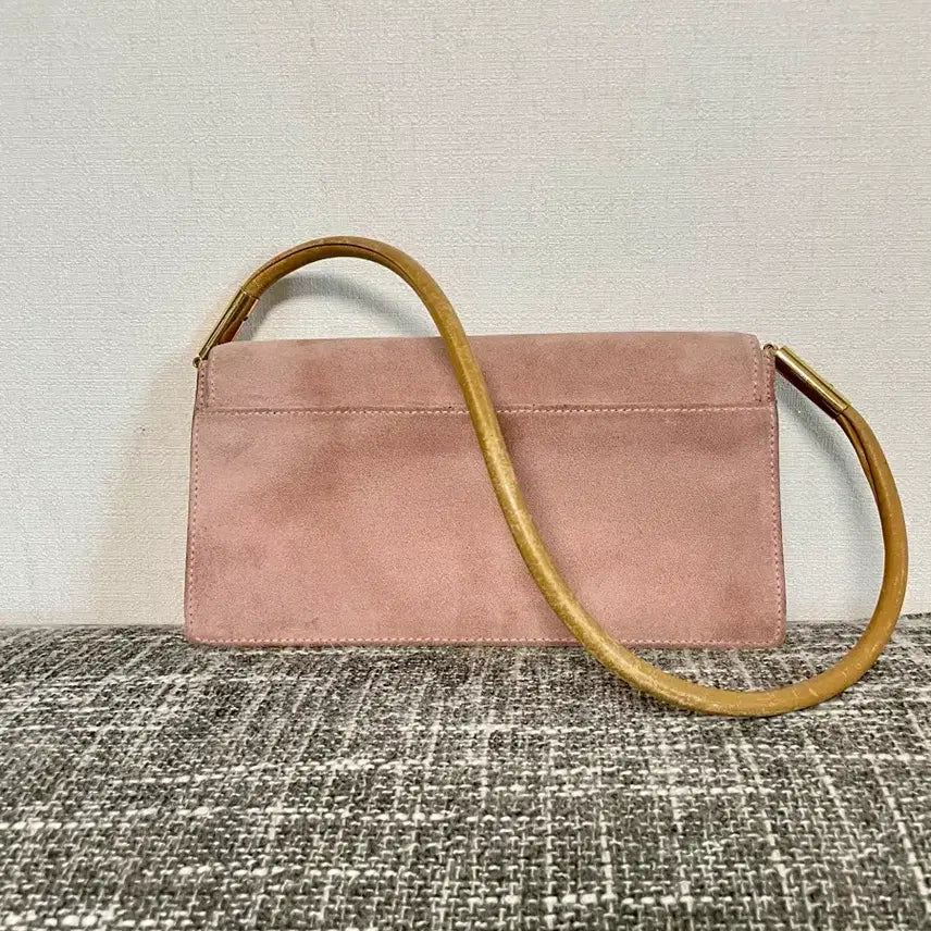 [BUNJANG] Gucci Pink Suede Shoulder Bag / 구찌 핑크 스웨이드 숄더백 정품