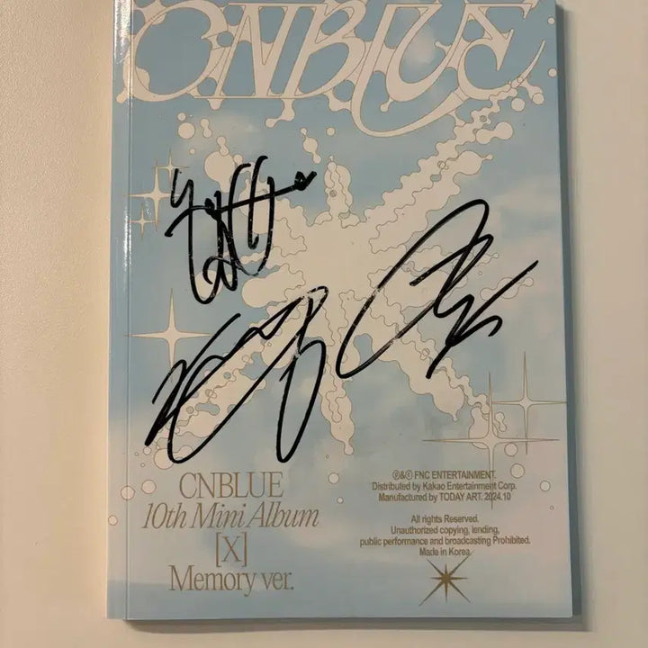[BUNJANG] CNBLUE [X] Album (Signed) / 씨엔블루 CNBLUE [X] 앨범 (싸인반)