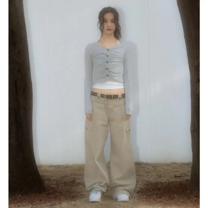 [BUNJANG] As On Soffy Shirring Cardigan / 애즈온 셔링 가디건 as on soffy shirring cardigan