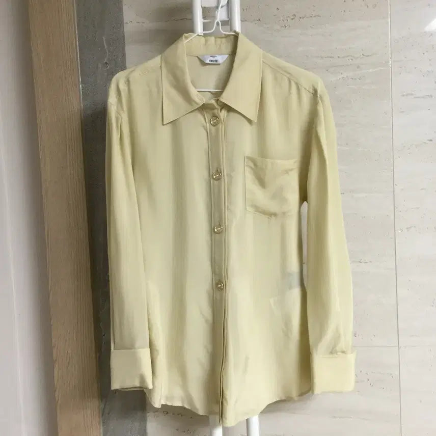 [BUNJANG] OBZEE Satin Blouse / OBZEE 오브제 22 새틴 블라우스 44