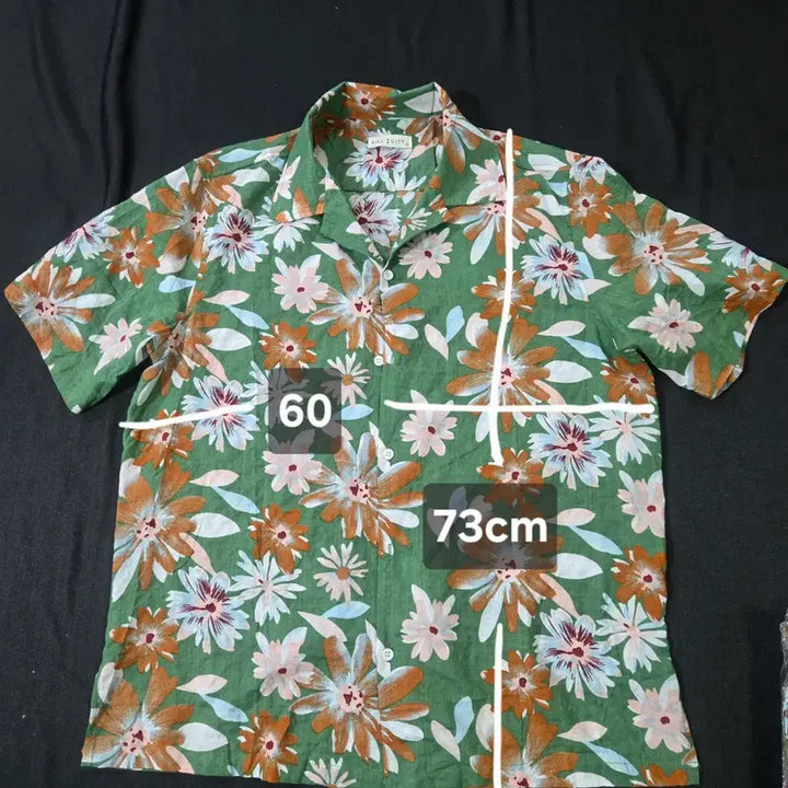 [BUNJANG] Flower Short Sleeve Shirt Hawaiian Shirt / 플라워 반팔셔츠Free 하와이안 셔츠