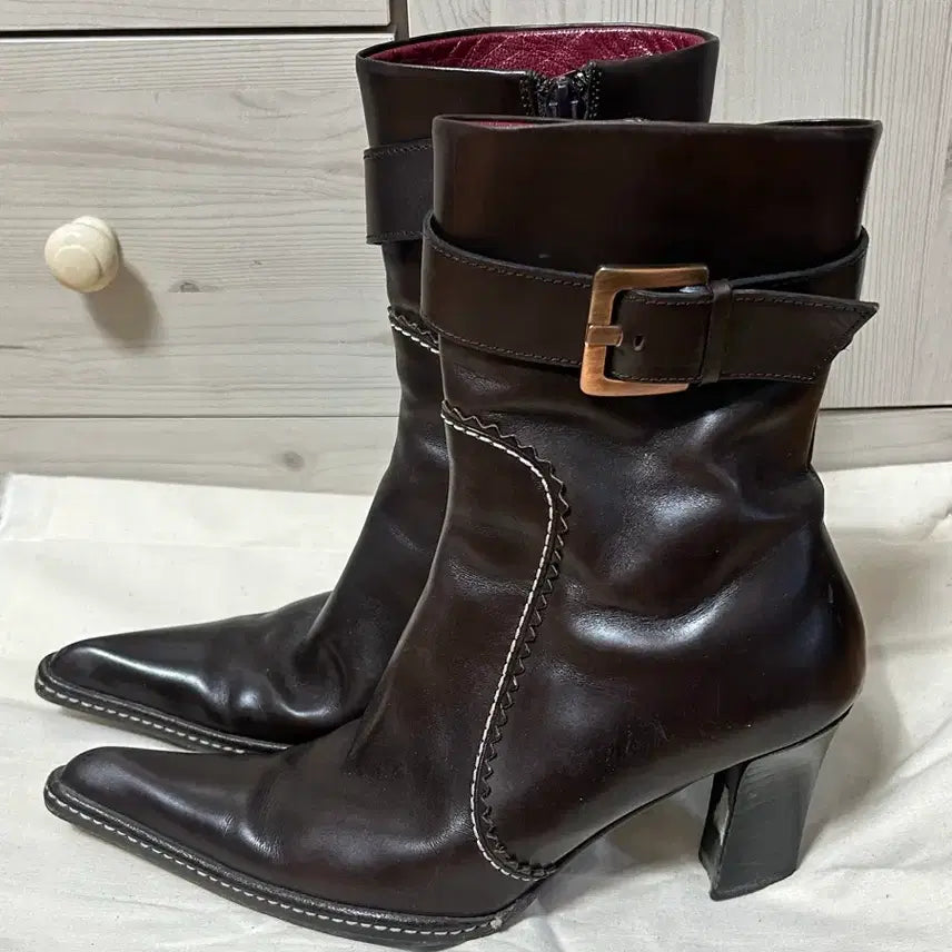 [BUNJANG] Vero Cuoio Vintage Ankle Boots / vero cuoio 37 (235) 빈티지 앵클 부츠