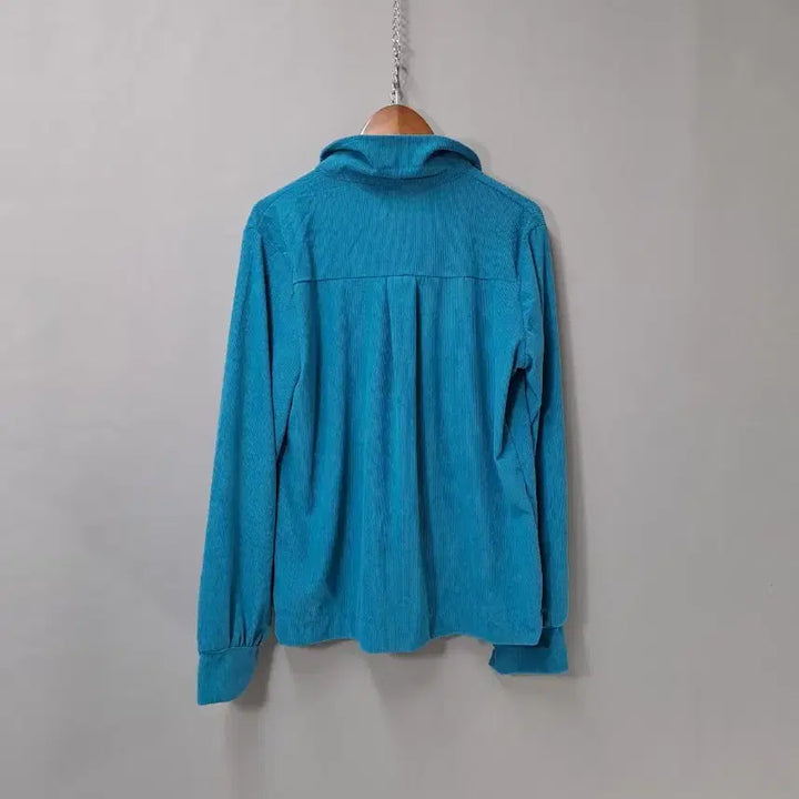 [SOLD OUT] 청록색 단추포인트 코듀로이 남방 셔츠