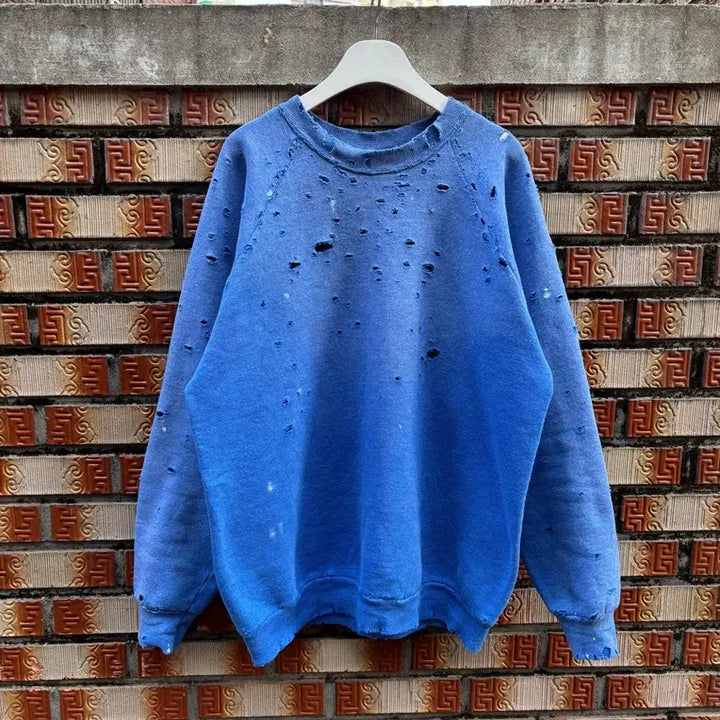 [SOLD OUT] 90s 디스트레스드 빈티지 스웻 셔츠XL(fruit of the loom
