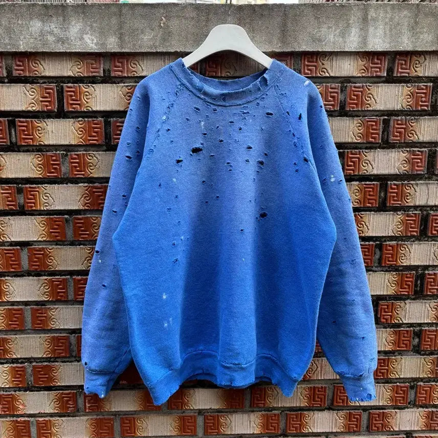 [SOLD OUT] 90s 디스트레스드 빈티지 스웻 셔츠XL(fruit of the loom
